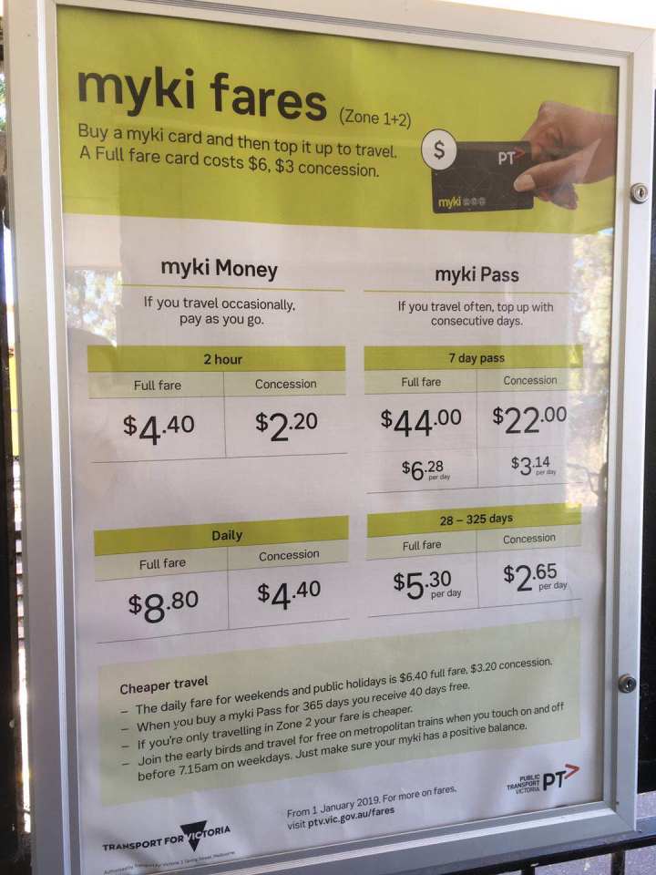 myki价格表